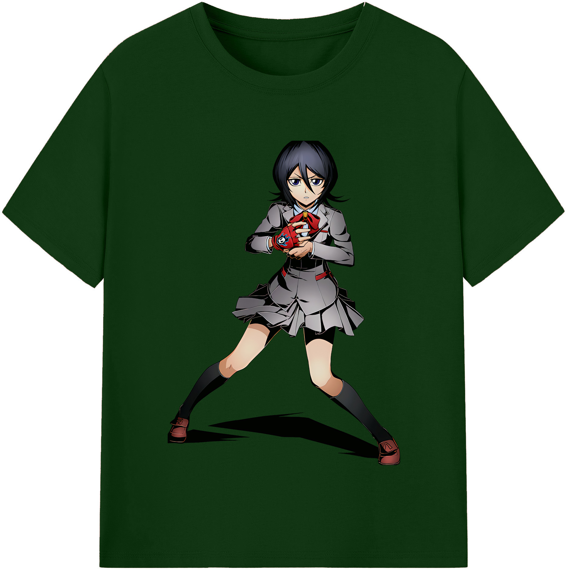 （画像用） ブリーチ 朽木ルキア BLEACH Kuchiki Rukia 綿100％半袖Tシャツ（フロントプリント）